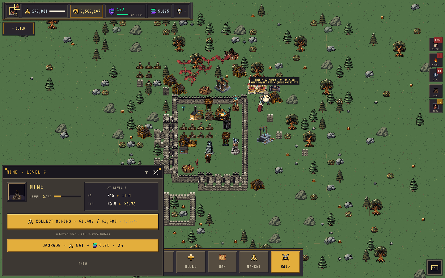Collecting Shards from a Mine
